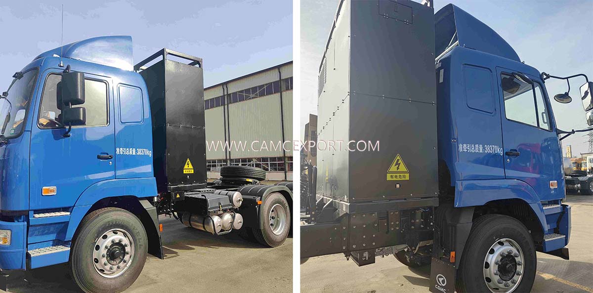 CAMC 6X4 electric tractor Trator elétrico CAMC 6X4