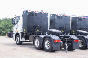 Carregamento rápido fácil de conduzir conduzindo caminhões tratores elétricos puros de New Energy 6x4 EV