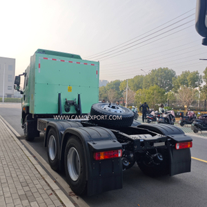 Trator elétrico X7E com teto plano verde 6x4 com tração à esquerda