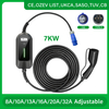 Carregador portátil do veículo elétrico do único conector de carregamento da C.A. 7kw
