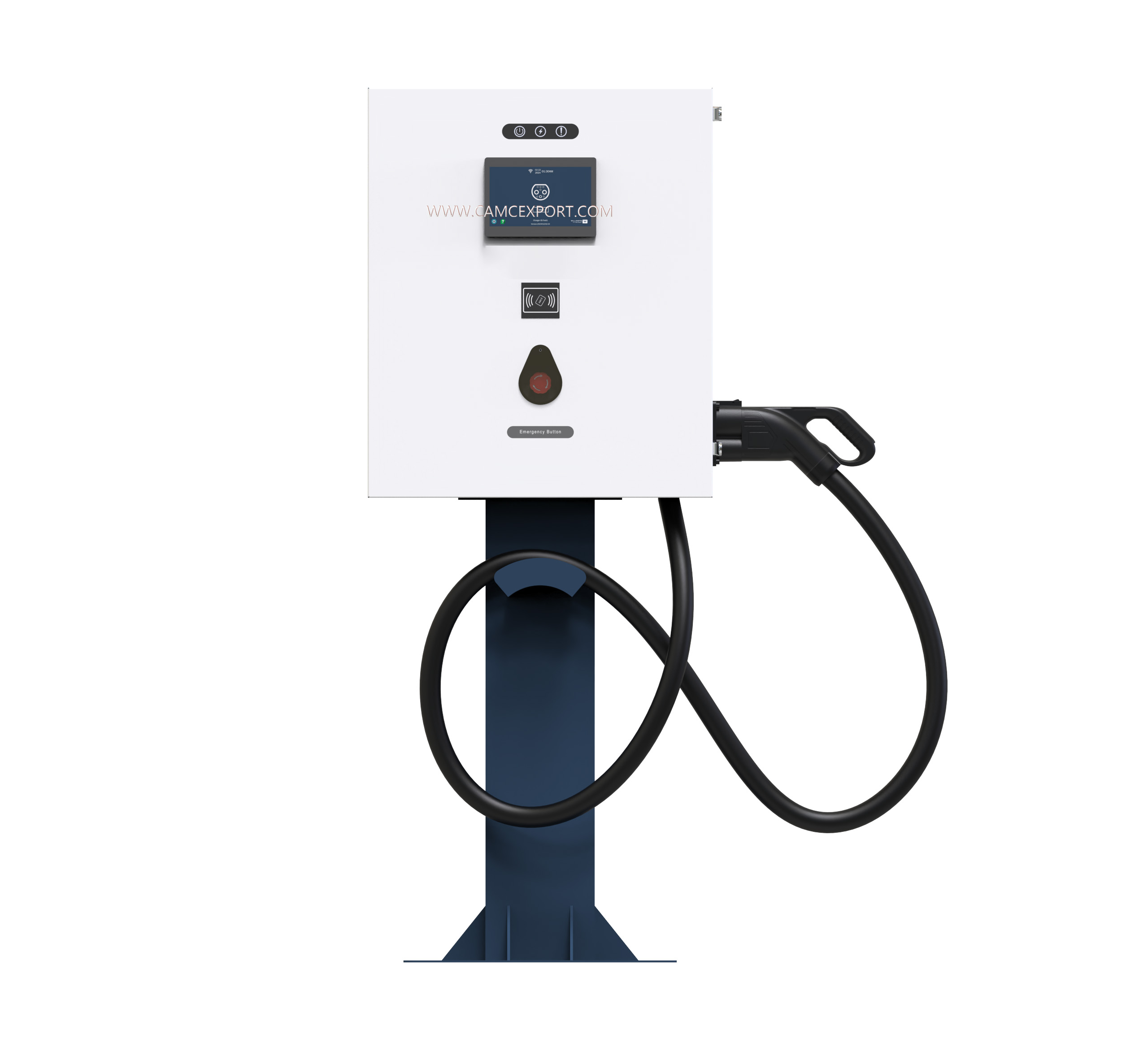 Carregador de veículo elétrico com conector de carregamento único DC 30kw