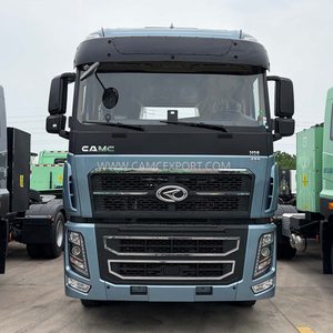 Trator diesel CAMC cinza H9 6 × 4, trator de teto alto com direção à esquerda