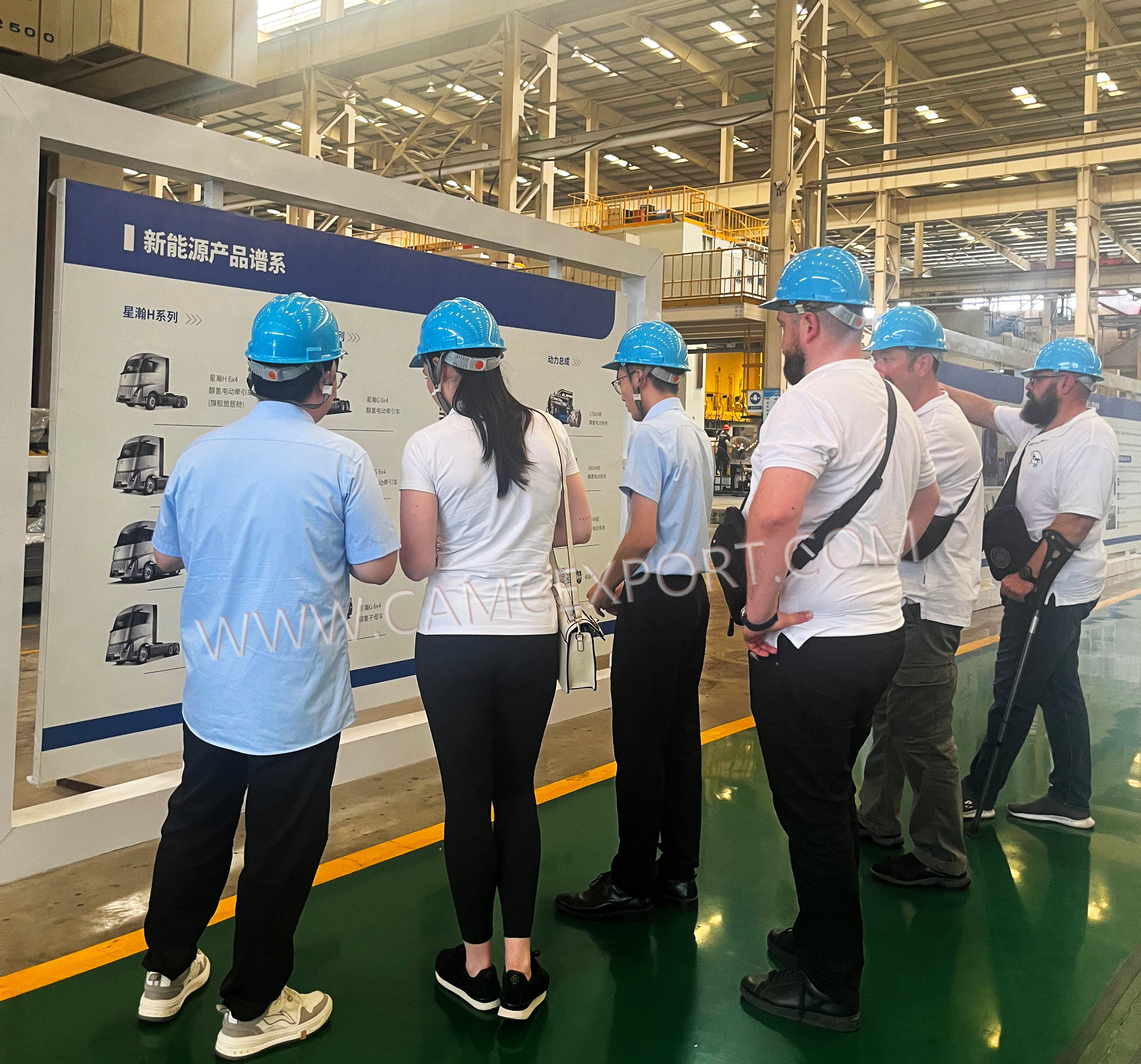 CAMC dá as boas -vindas à delegação de logística européia para avaliação de caminhões elétricos