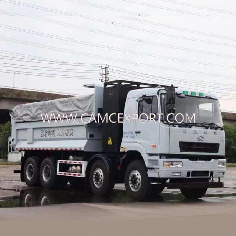 CAMC 8 &times; 4 caminh&atilde;o basculante el&eacute;trico de nova energia