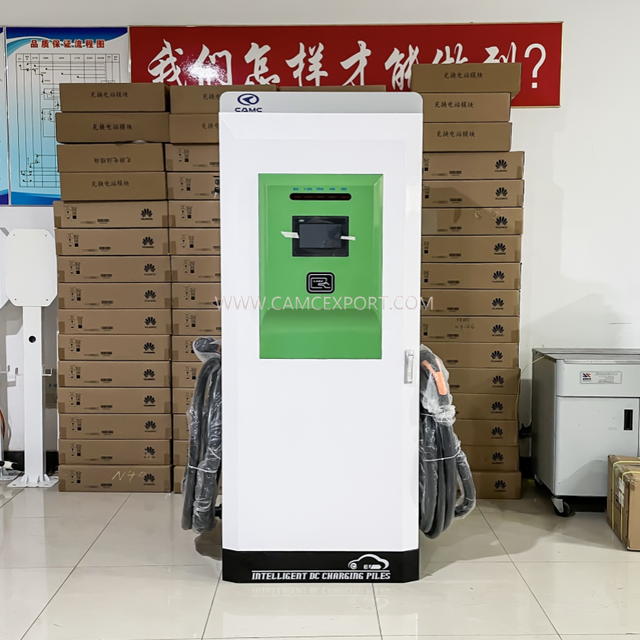 Carregador de veículo elétrico com conector de carregamento duplo CHAdeMO